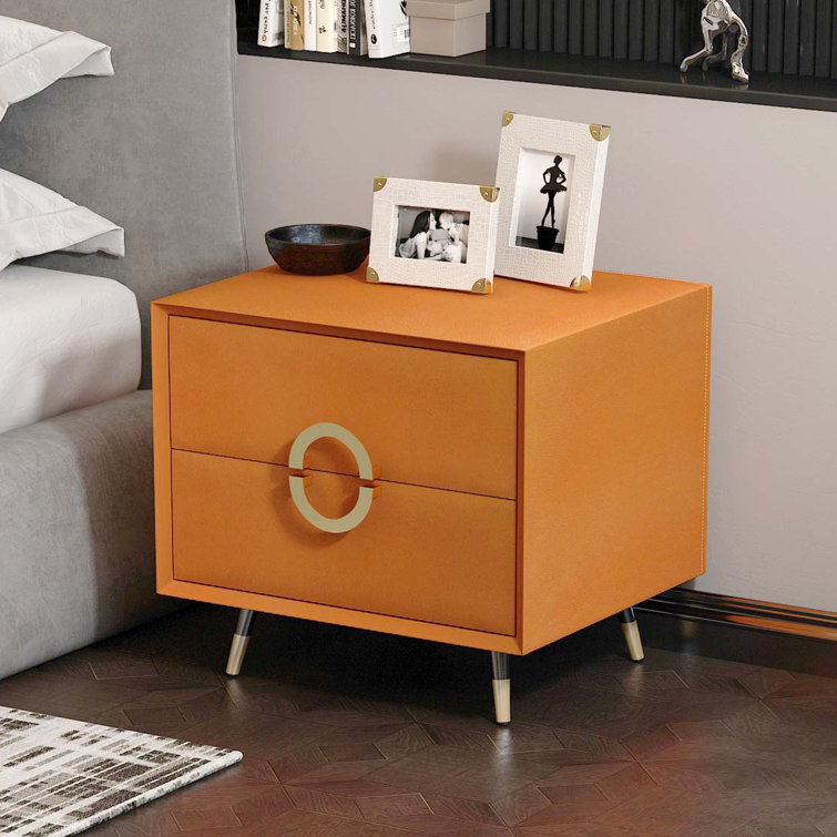 Mercer41 Nightstand in Orange Wayfair